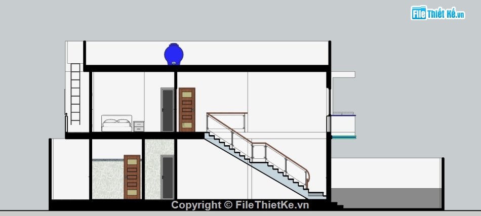 Sketchup nhà phố,Sketchup nội thất,Mẫu nhà phố,Model Sketchup nhà phố,File sketchup nhà phố